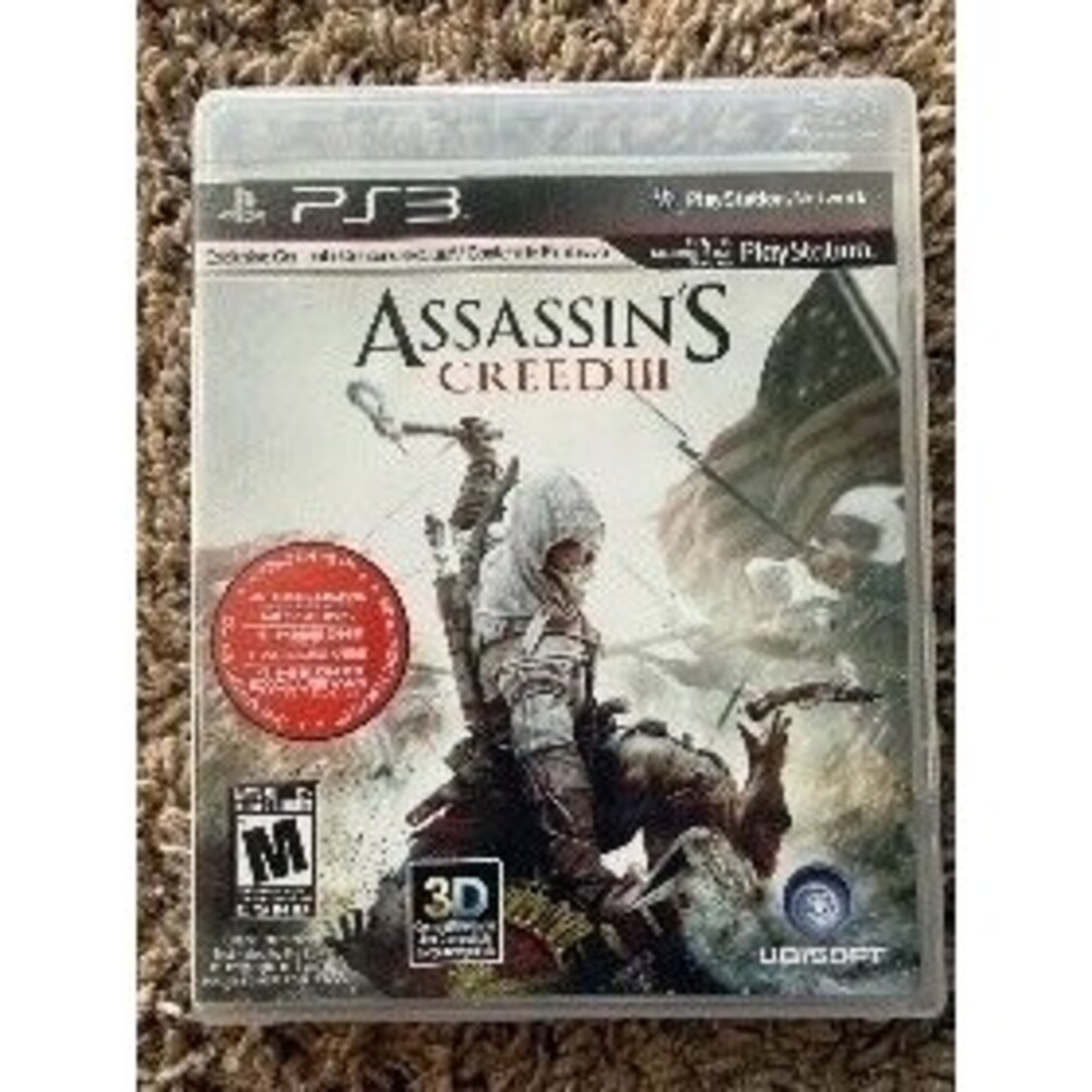 Ubisoft Assassin's Creed III PlayStation 3 PS3 Game Disc Case 2012